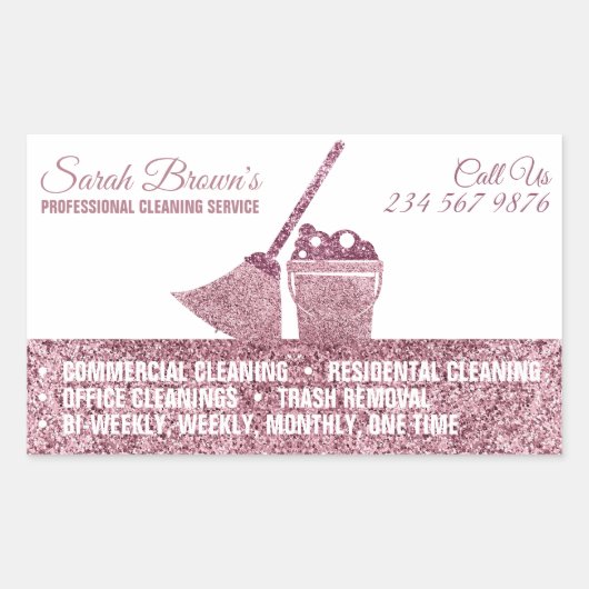 Reinigung der Wäsche Janitorial waschen Rechteckiger Aufkleber (Vorderseite)