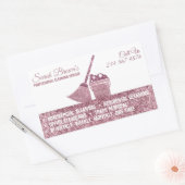 Reinigung der Wäsche Janitorial waschen Rechteckiger Aufkleber (Umschlag)