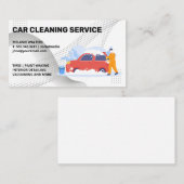 Reinigung des Autos | Seifenblasen Visitenkarte (Vorne/Hinten)