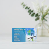 Reinigung des Dienstfensters für die Hilfe | Squee Visitenkarte (Stehend Vorderseite)