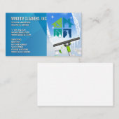 Reinigung des Dienstfensters für die Hilfe | Squee Visitenkarte (Vorne/Hinten)