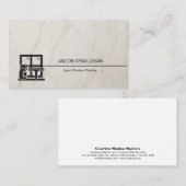 Reinigung des Fensters Waschhaus Visitenkarte (Vorne/Hinten)