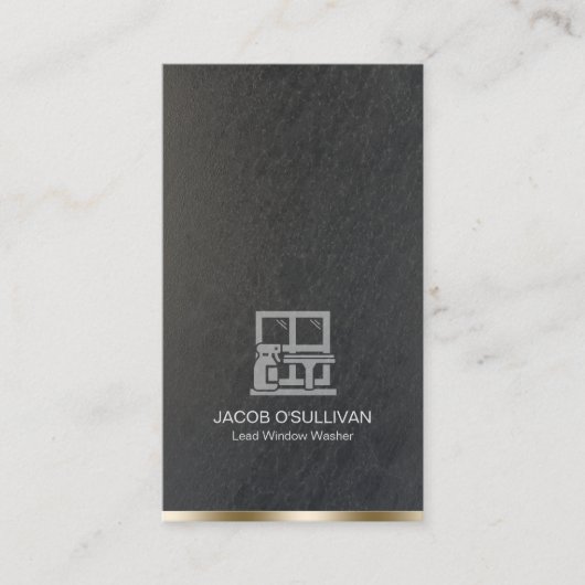 Reinigung des Fensters Waschhaus Visitenkarte (Vorderseite)