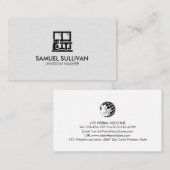 Reinigung des Fensters Waschhaus Visitenkarte (Vorne/Hinten)