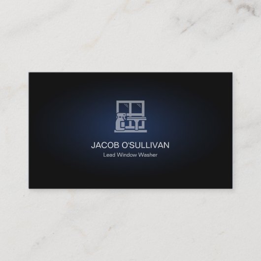 Reinigung des Fensters Waschhaus Visitenkarte (Vorderseite)