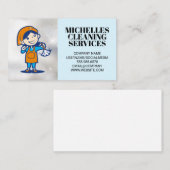 Reinigung des Frauenlogos | Zuhause-Services Visitenkarte (Vorne/Hinten)