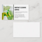 Reinigung des Glasfensters | Behaltend Haus Visitenkarte (Vorne/Hinten)