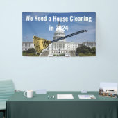 Reinigung des Hauses 2024 Wahl Banner (Messeveranstaltung)