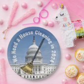 Reinigung des Hauses 2024 Wahl Pappteller (Party)