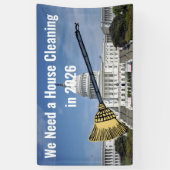 Reinigung des Hauses 2026 Wahl Banner (Vertikal)