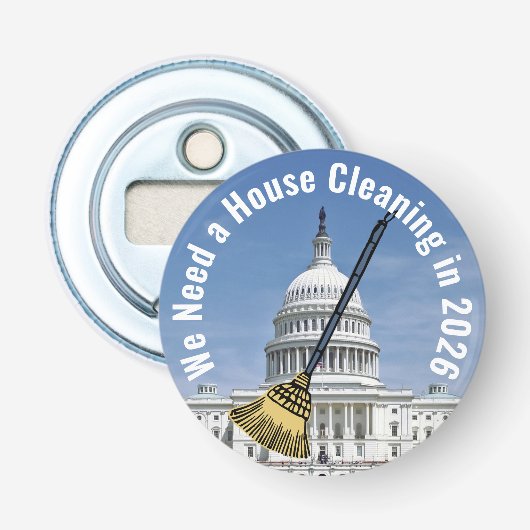 Reinigung des Hauses 2026 Wahl Flaschenöffner (Vorderseite)