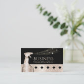 Reinigung des Hauses Geometrische Goldene Zirkel Visitenkarte (Stehend Vorderseite)