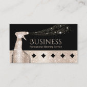 Reinigung des Hauses Geometrische Goldene Zirkel Visitenkarte (Vorderseite)
