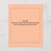 Reinigung des Hauses - individualisierbares Promo Flyer (Hinten)