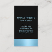 Reinigung des Hauses Moderne blaue häusliche Reini Visitenkarte (Rückseite)