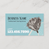 Reinigung des Hauses Schlichte Federdkleidung Visitenkarte (Vorderseite)