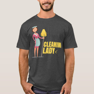 Reinigung des Pflegesystems der Hausfrau T-Shirt