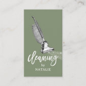 Reinigung des Retrovakuums Reinigungsmittel Waschb Visitenkarte (Vorderseite)