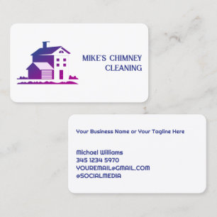 Reinigung des Schornsteins Flue Reinigung Visitenkarte
