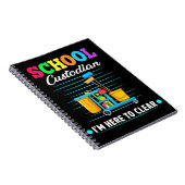 Reinigung des Schulleiters Janitor Beruf Notizblock (Rechte Seite)