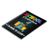 Reinigung des Schulleiters Janitor Beruf Notizblock (Linke Seite)