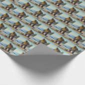 Reinigung des Strandes Geschenkpapier (Ecke)