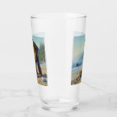 Reinigung des Strandes Glas (Rechts)
