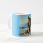 Reinigung des Strandes Kaffeetasse (Vorderseite Links)