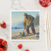 Reinigung des Strandes Serviette (Beispiel)