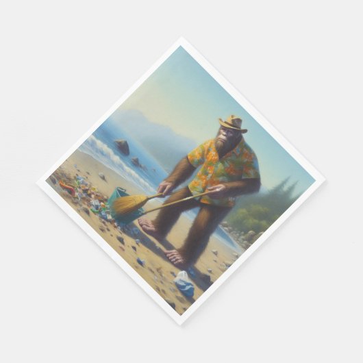 Reinigung des Strandes Serviette (Ecke)