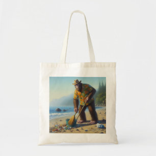 Reinigung des Strandes Tragetasche