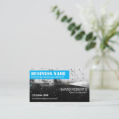 Reinigung des Waschfensters des Powers unter Druck Visitenkarte (Stehend Vorderseite)