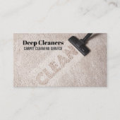 Reinigung des Wohnhauses Fußbodenheizung Teppichbo Visitenkarte (Vorderseite)