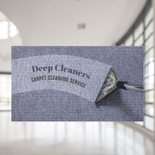 Reinigung des Wohnhauses Fußbodenheizung Teppichbo Visitenkarte