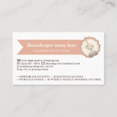 REINIGUNG DES WOHNRAUMS VISITENKARTE (Rückseite)