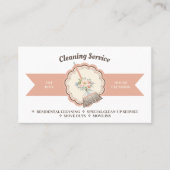 REINIGUNG DES WOHNRAUMS VISITENKARTE (Vorderseite)