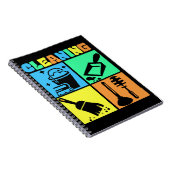 Reinigung des Wohnungseigentums Notizblock (Rechte Seite)