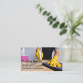 Reinigung des Zählers durch den Mitarbeiter Visitenkarte (Stehend Vorderseite)