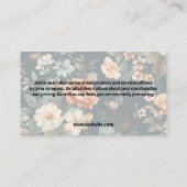 Reinigung Duster | Elegantes Muster Visitenkarte (Rückseite)