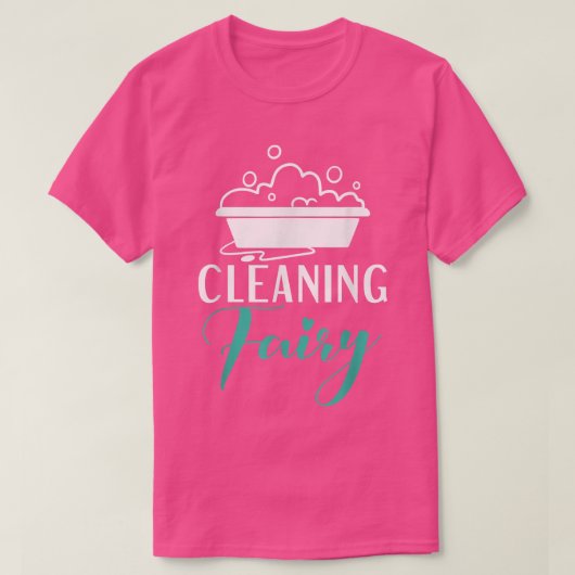 Reinigung Fairy Janitor Custodian T-Shirt (Design vorne)