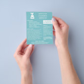 Reinigung Firma Spray Flasche Aqua Blue Flyer (Gruppe)