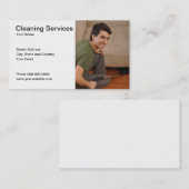 Reinigung hält Visitenkarte instand (Vorne/Hinten)