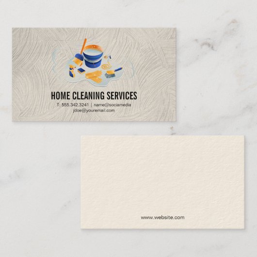 Reinigung | Haushaltshilfe Visitenkarte (Vorne/Hinten)