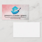 Reinigung | House Broom Logo Visitenkarte (Vorne/Hinten)