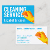 Reinigung inspiriert Reiniger Hand Visitenkarte (Vorne/Hinten)