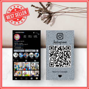 Reinigung Instagram Dusty Blue Housekeeping Maid Q Visitenkarte