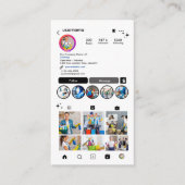 Reinigung Instagram White Housekeeping Maid QR Cod Visitenkarte (Vorderseite)