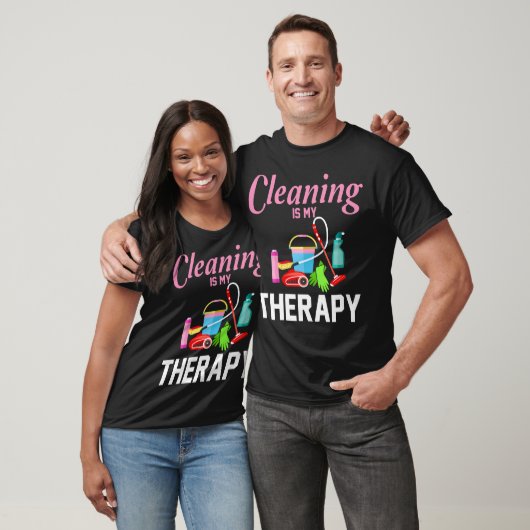 Reinigung ist meine Therapie Funny Housekeeping Re T-Shirt (Unisex)