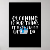 Reinigung ist unsere Sache Poster (Vorne)