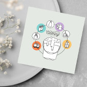 Reinigung & Janitorial Housekeeping Haushaltshilfe Quadratische Visitenkarte